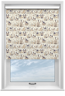 Magic Castle, Stone - Roller Blind